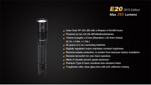 Fenix E20 - Ediție 2015